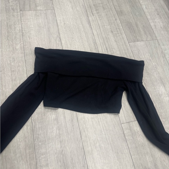 Garage Black Ribbed Top - Picture 1 of 4